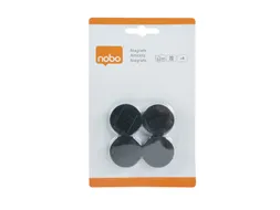 Magneet Nobo 30mm zwart 4 stuks