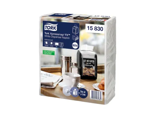 Tork 15830 N14 Xpressnap Fit Dispenserservet Advanced wit 2-laags