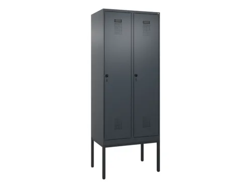 locker,HxBxD 2120x800x500mm,2vak,vak B 400mm,draaigrendel