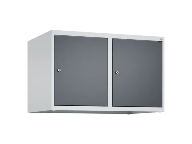 opzetkast,v. locker,2vak.,vak B 400mm,HxBxD 500x800x500mm,cilinderslot