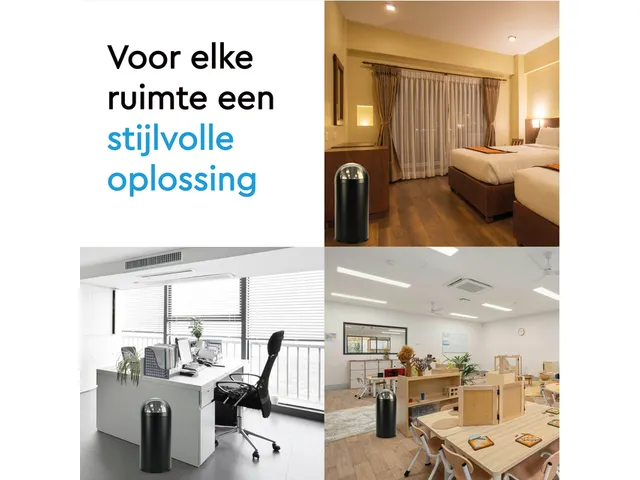 Afvalbak BRASQ Push Bin PB230+ 30 liter zwart