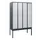 locker,HxBxD 1950x1200x500mm,4vak,vak B 300mm,cil.-slot,voetonderstel