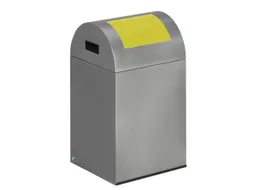 Afvalverzamelaar Zelfblussend 43 Liter 660x320x320mm Klemring Geel