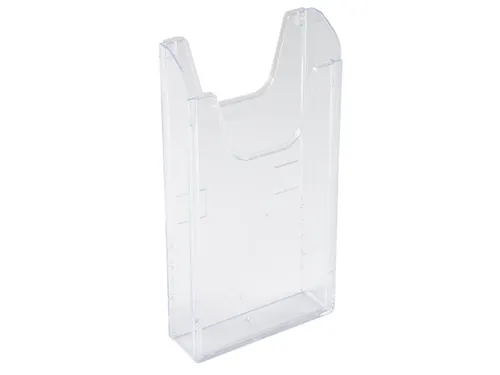 Wandfolderhouder A6 verticaal transparant
