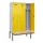 locker met bank,voor scheiding van kleding,HxBxD 2120x1200x815mm,3vak