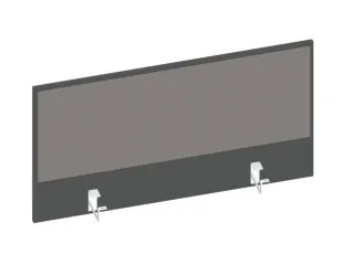 baliepaneel bureau aanbouw achter MS-donkergrijs BN8078-grijs 1000mm - 1