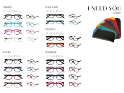 Leesbril I Need You Tropic/Lucky/Half-line/Feeling/Rainbow ass 80st