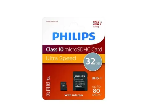 Micro SDHC Card Philips Class 10 UHS-I U1 32GB
