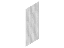 zijwand,v. inhaakstelling,HxD 3000x400mm,verzinkt,rooster,MW 50x50mm