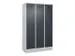 locker voor scheiding van kleding,HxBxD 1950x1200x500mm,3vak