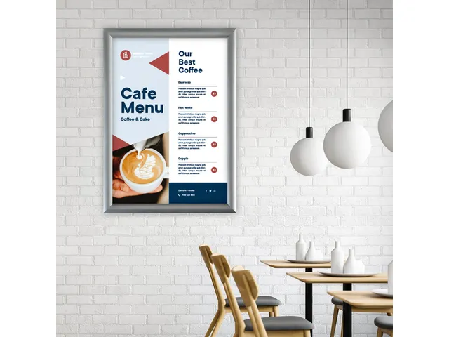 Europel Kliklijst Premium B2 50x70cm 25mm Zilver