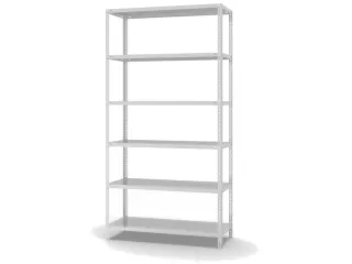 magazijnstelling,grondveld,HxBxD 2500x1300x500mm,vaklast 350kg - 2