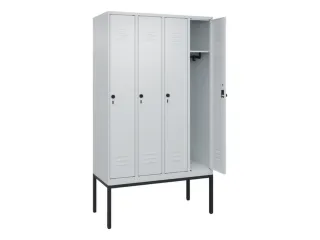 locker,HxBxD 2120x1200x500mm,4vak,vak B 300mm,draaigrendel - 2