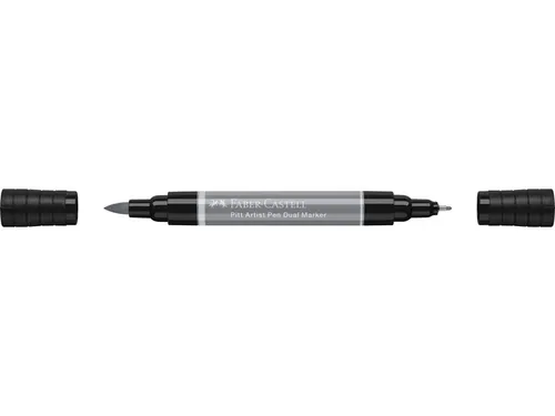Tekenstift Faber-Castell Pitt Artist Pen duo marker 232 koudgrijs III