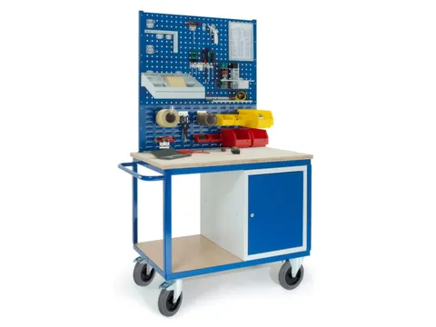 montagewagen,draagverm. 600kg,laadvl. LxB 1150x700mm,houtplaat