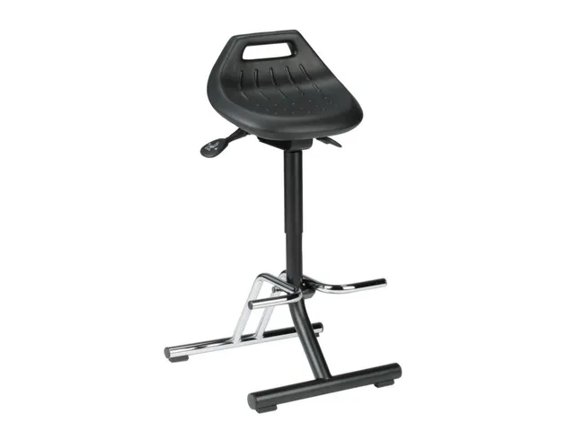 Stahulp In-uitklapbaar 640-840mm PU-schuim zwart