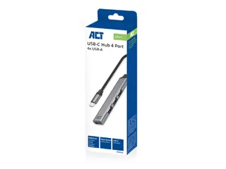 Hub ACT USB-C 3x USB-A 2.0 en 1x USB-A 3.0 - 7