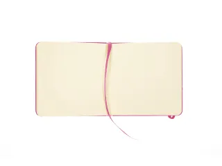Schetsboek Kangaro 12x12cm hot pink PU HC 80 vel 140gr roomwit met ela - 3