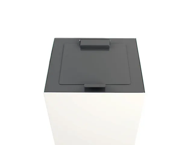 V-Part Top met klepdeksel voor Modulaire Afvalbak 85 en 90 L Grijs