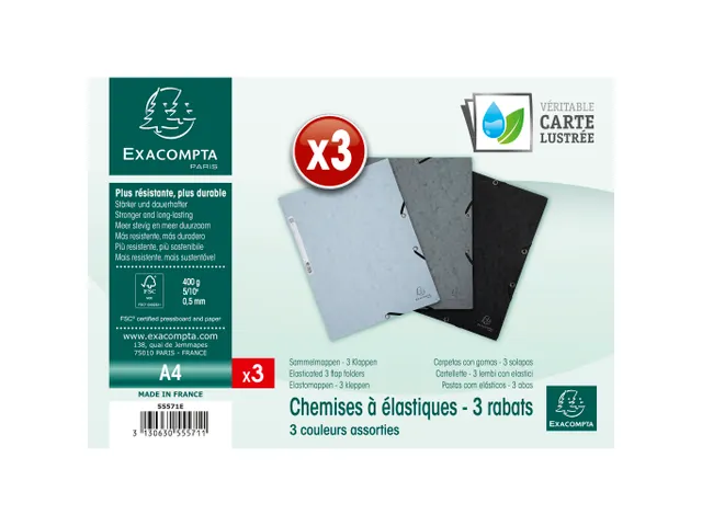 Pk3 Elastomap glansk art.3klep A4 onweers