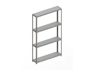breedvakstelling,grondveld,HxBxD 2970x1704x400mm,vakl. 500kg - 1