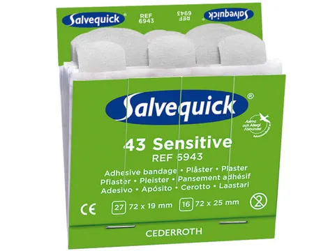 Salvequick 6943 navulling sensitive pleisters voor pleisterdispenser,