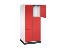 grootvolume-lockersysteem,HxBxD 1950x820x600mm,2x3vakken,cil.-slot
