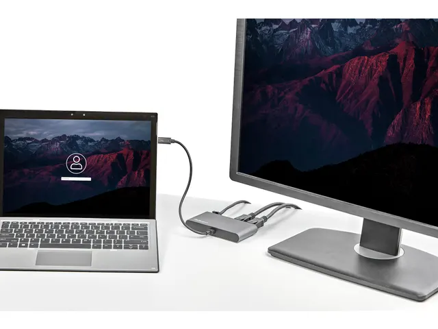 Thunderbolt 3 Dock Mini Dual Monitor TB3 Docking Station