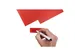 Magneetvel MAUL 200x300mm rood beschrijf- wisbaar en te knippen
