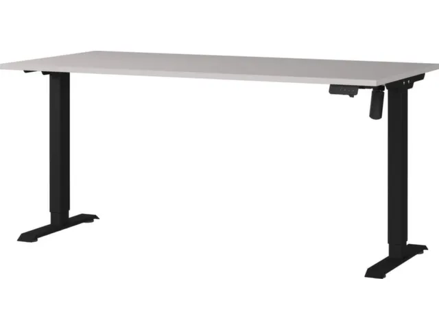 Elektrisch ihv bureau,HxBxD 710-1190x1600x800mm,blad decor kasjmier
