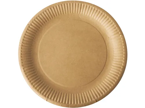 Papstar Pure Bord rond 23cm FSC karton bruin 20 stuks