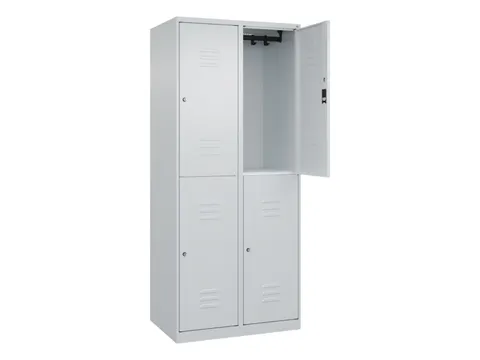 dubbeldekse locker,HxBxD 1850x800x500mm,2x2vak.,vak B 400mm
