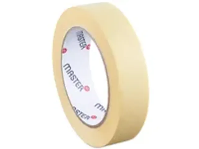 OUTLET Masking Tape Onbedrukt 90µ geel 25mmx50m Solvent 36 Rol