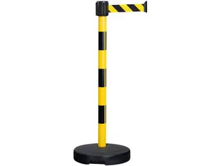afzetpaal met band,m. 1riem(en),LxB 3m x50mm,paal HxØ 950x50mm - 2