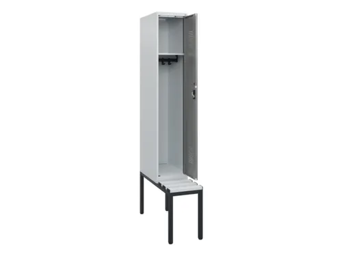 locker met bank,HxBxD 1950x300x815mm,1vak,vak B 300mm,cilinderslot