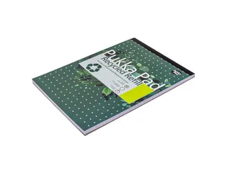 Schrijfblok Pukka Recycled A4 lijn 4-gaats 100 vel 80 gram groen - 7