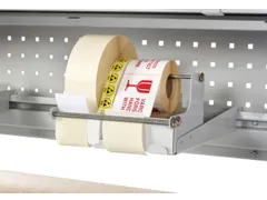 etikettenhouder,v. legbord,HxBxD 120x214x128mm,v. wielen BxØ 210x220m