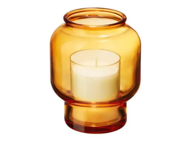 Relight houder Sphere kleur Amber doos 6 stuks