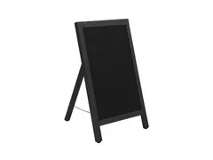 BRASQ enkelzijdig Krijtstoepbord 55x85cm Dennenhout Zwart