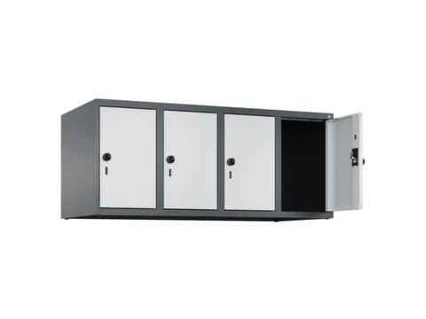 opzetkast,v. locker,4vak.,vak B 300mm,HxBxD 500x1200x500mm