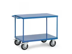 Tafelwagen Met Laadvlak Van Staalplaat 2400b 500kg 2 Etages 850x500mm