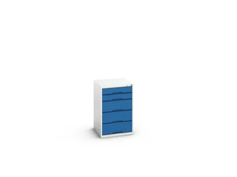 ladekast HxBxD 800x525x550mm 5laden romp RAL7035 front RAL5010
