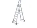 Verrijdbare Boktrap Aluminium L 2 71M 8Treden