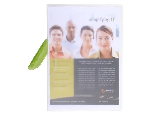 Clip Design map transparant clip A4 Assorti