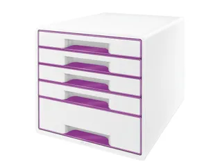 Ladenblok Leitz WOW Cube 5 laden wit/paars - 3