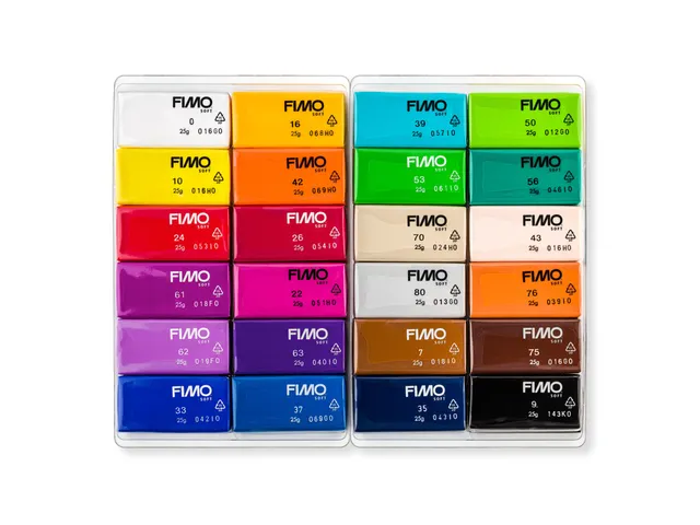 Boetseerklei Fimo soft set colour pak à 24 kleuren
