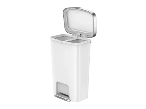 Hana 1 Pedaalemmer 2x25 Liter Wit