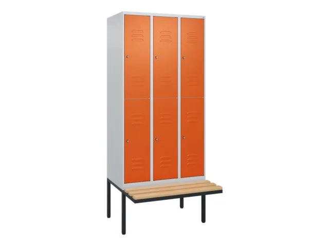 Dubbeldekse dekenkist,HxBxD 2120x900x815mm,3x2vak.,vak B 300mm