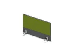 opzetpaneel bureau aanbouw zijkant MS-donkergrijs BN7048-groen 800mm