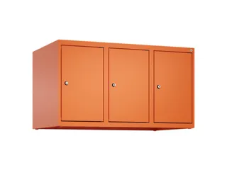 opzetkast,v. locker,3vak.,vak B 300mm,HxBxD 500x900x500mm,cilinderslot - 2